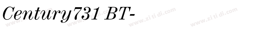 Century731 BT字体转换